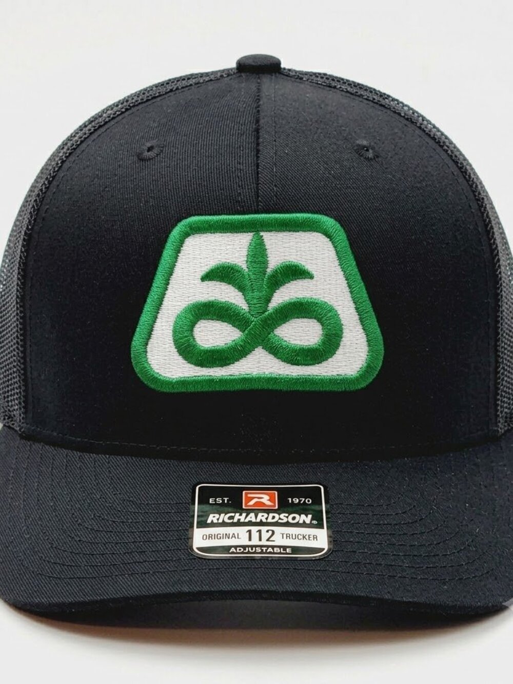 Richardson 112 Trucker Cap Hat Mesh Snapback Gray White Pioneer Seed Patch